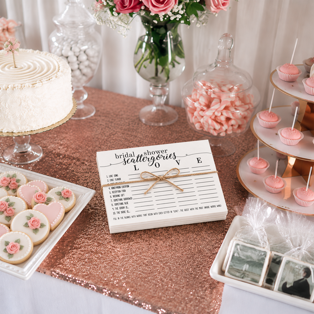Bridal Shower Scattergories Bridal Shower Activity