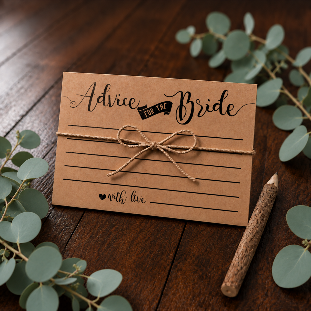 Advice for the Bride Bridal Shower Activity