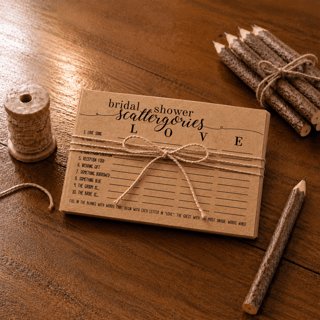 Bridal Shower Scattergories Bridal Shower Activity