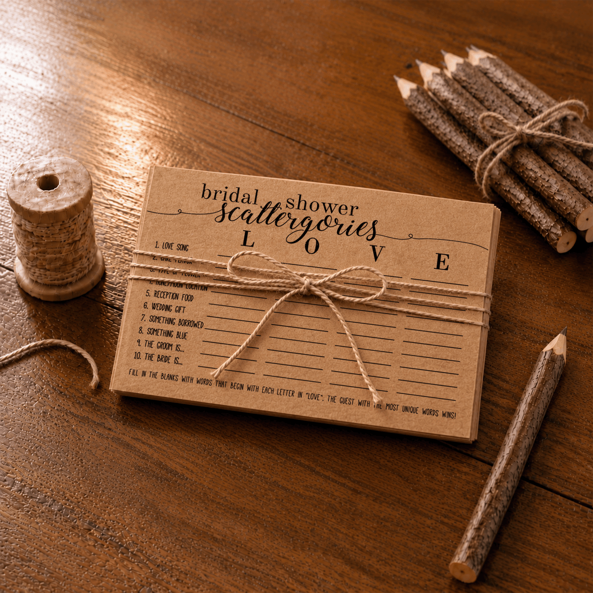 Bridal Shower Scattergories Bridal Shower Activity