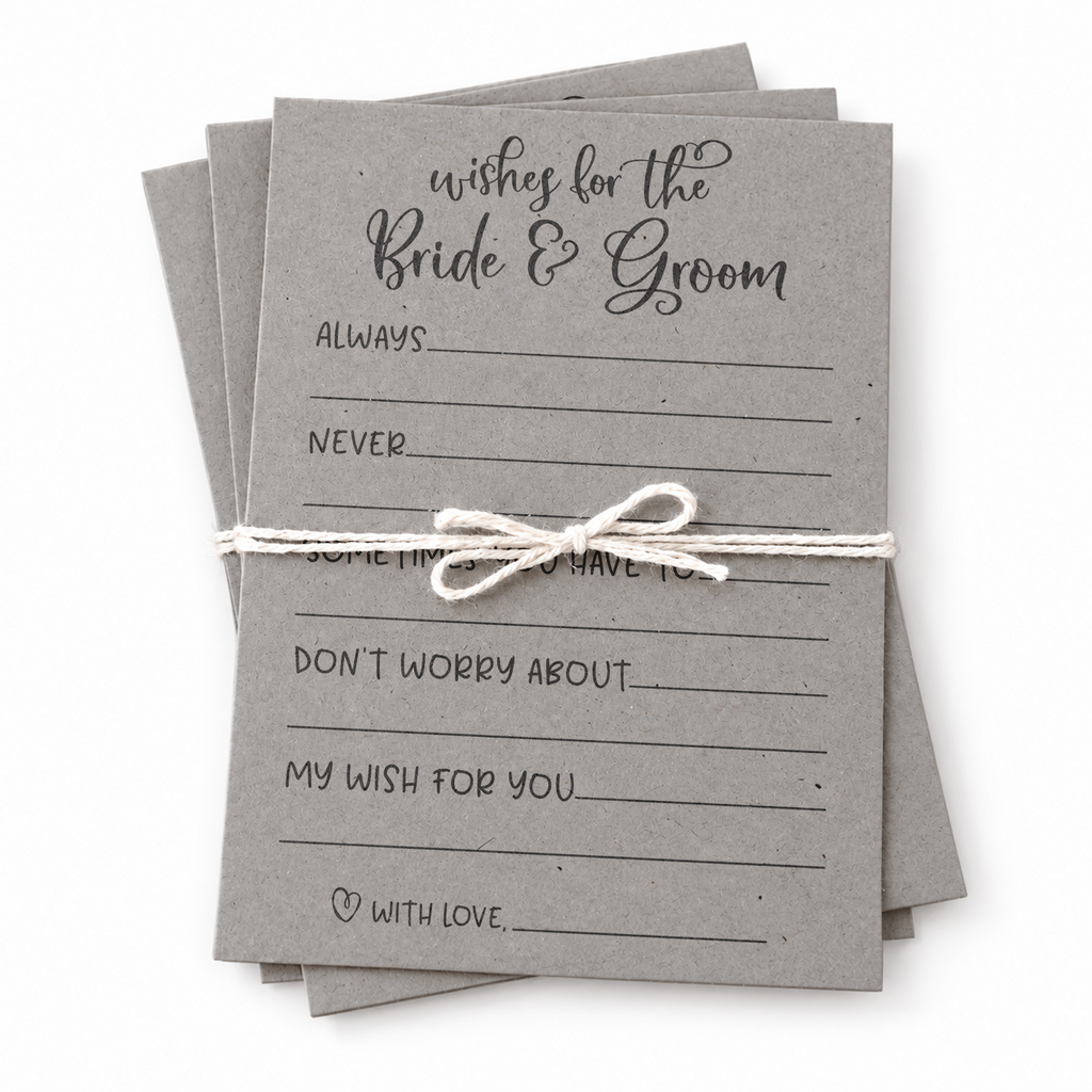 Wishes for the Bride and Groom Bridal Shower Activity