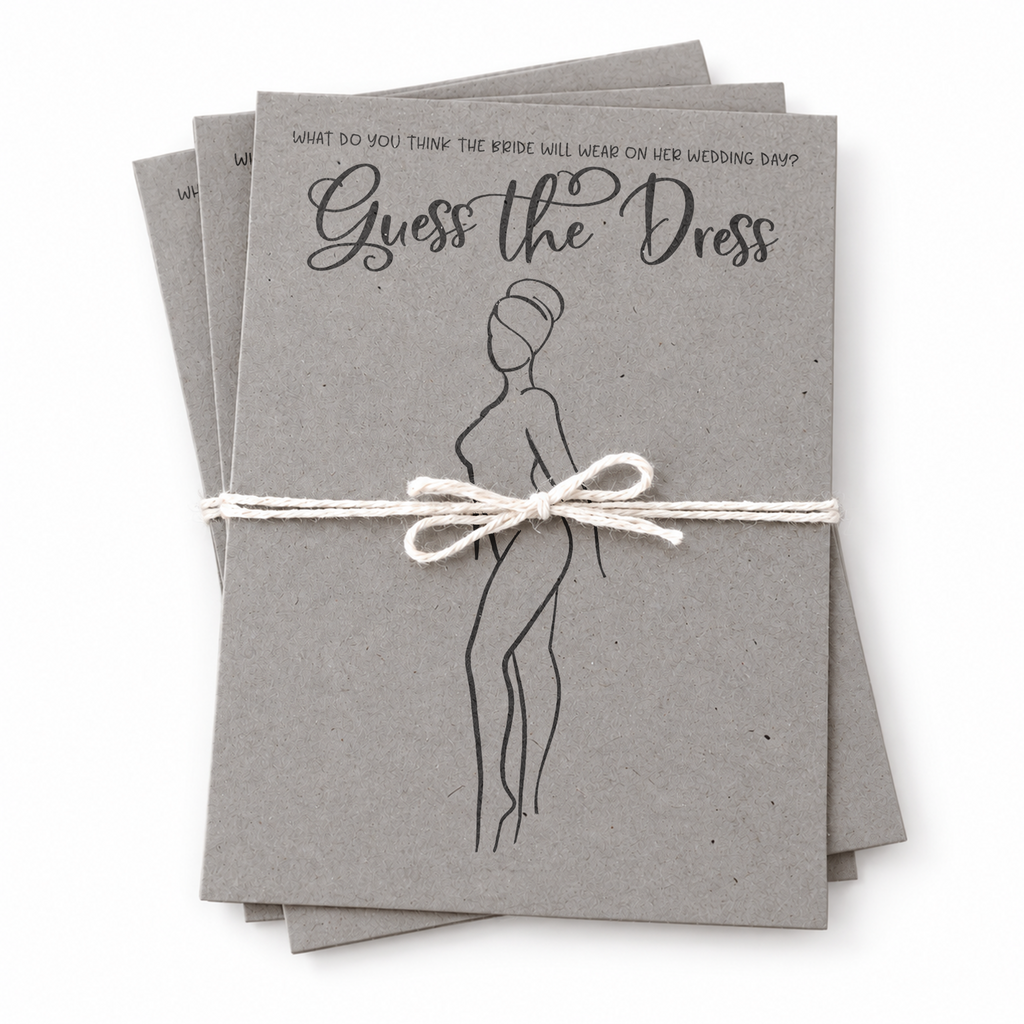 Guess the Dress Bridal Shower Game