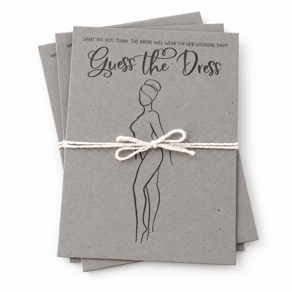 Guess the Dress Bridal Shower Game