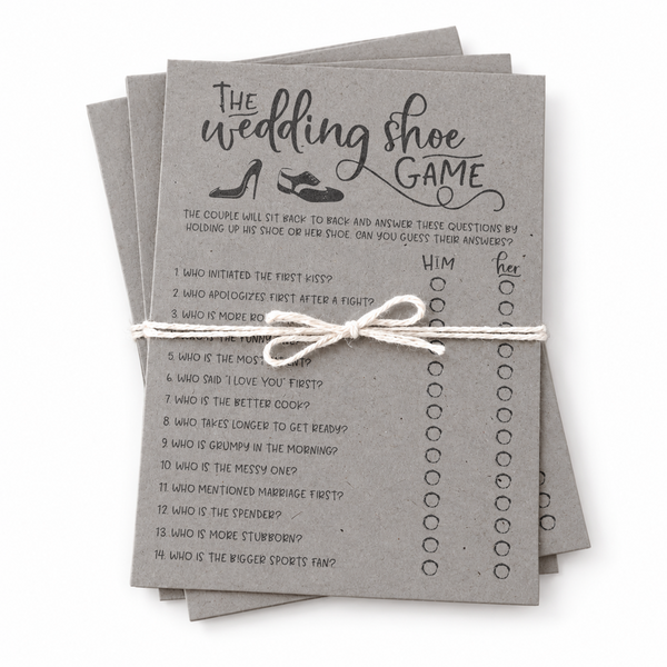 The Wedding Shoe Bridal Shower Game