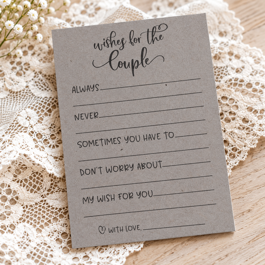 Wishes for the Couple - Bridal Shower Activity