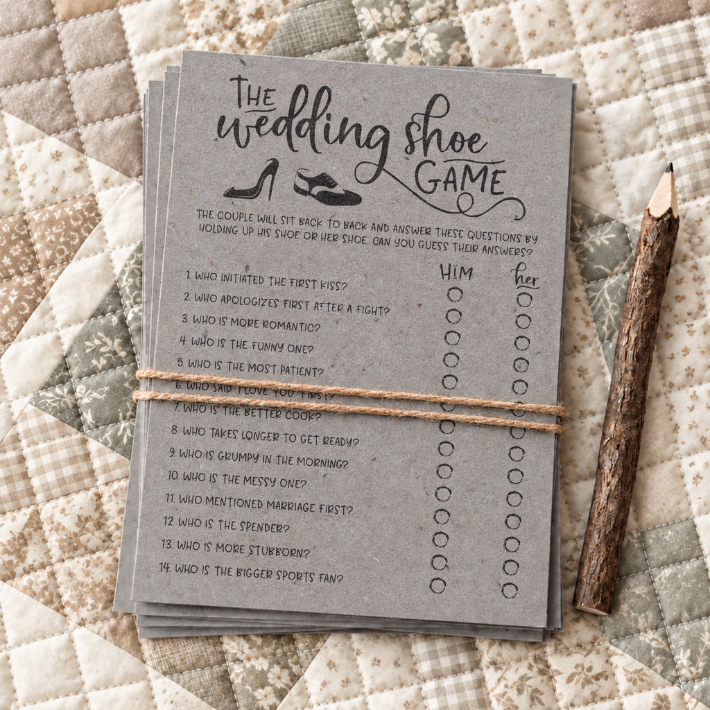 The Wedding Shoe Bridal Shower Game