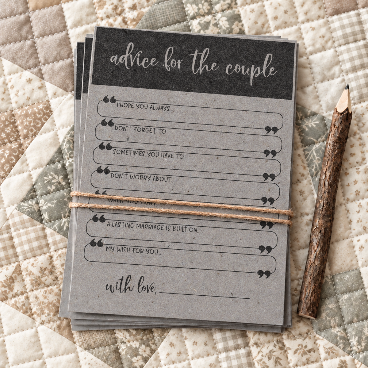 Advice for the Couple Bridal Shower Activity