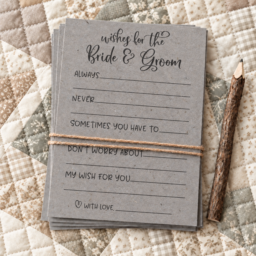 Wishes for the Bride and Groom Bridal Shower Activity