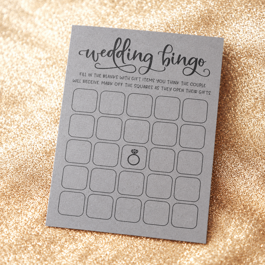 Wedding Bingo - Wedding Shower Game