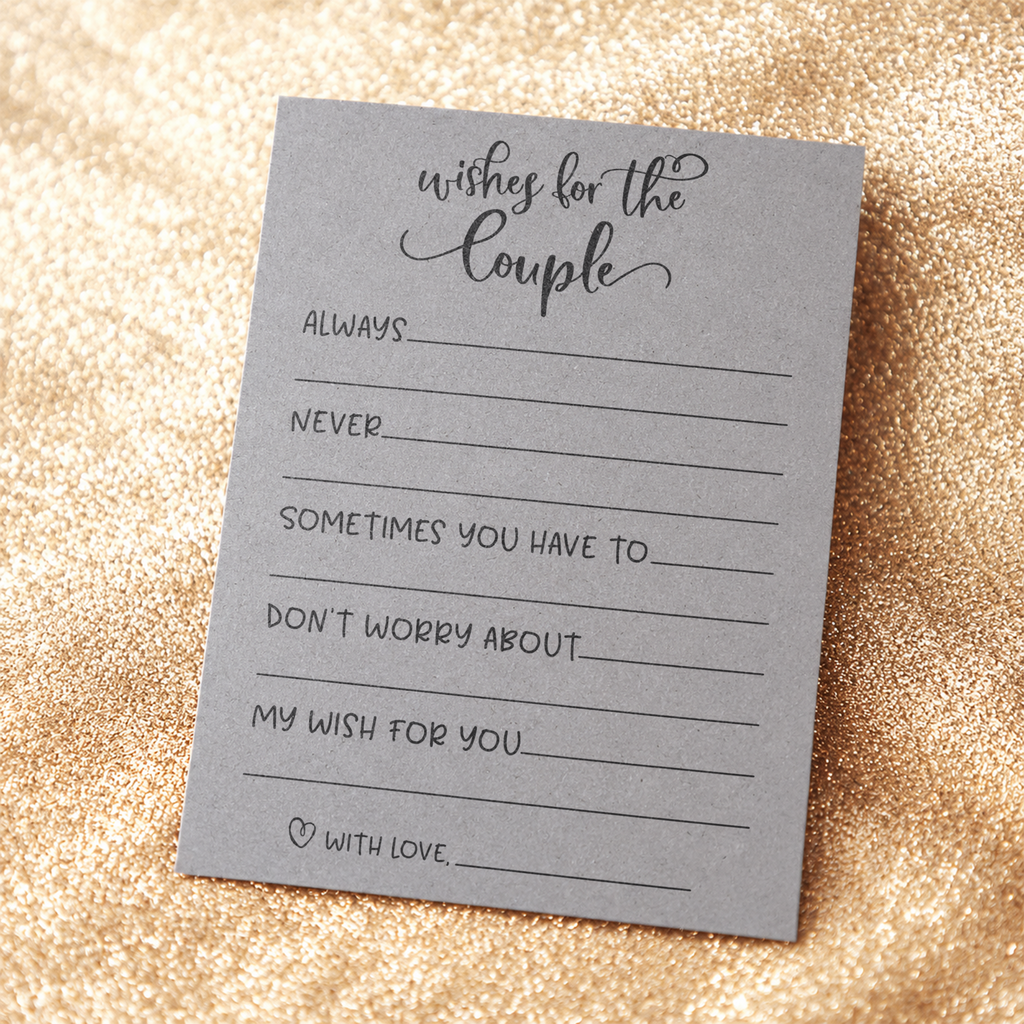 Wishes for the Couple - Bridal Shower Activity