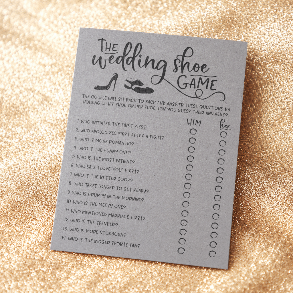 The Wedding Shoe Bridal Shower Game