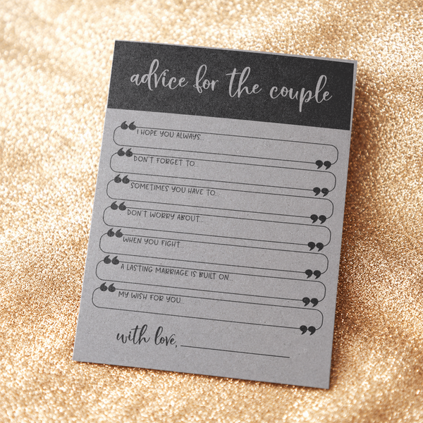 Advice for the Couple Bridal Shower Activity