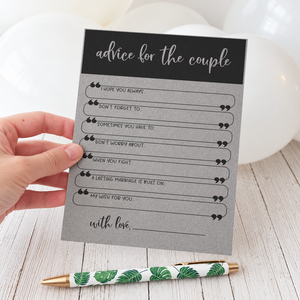 Advice for the Couple Bridal Shower Activity