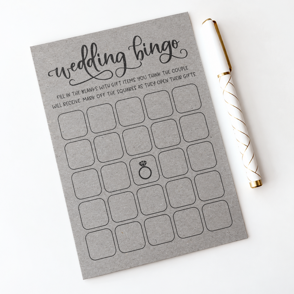 Wedding Bingo - Wedding Shower Game