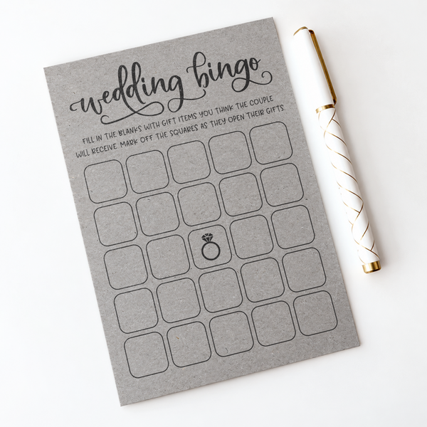 Wedding Bingo - Wedding Shower Game