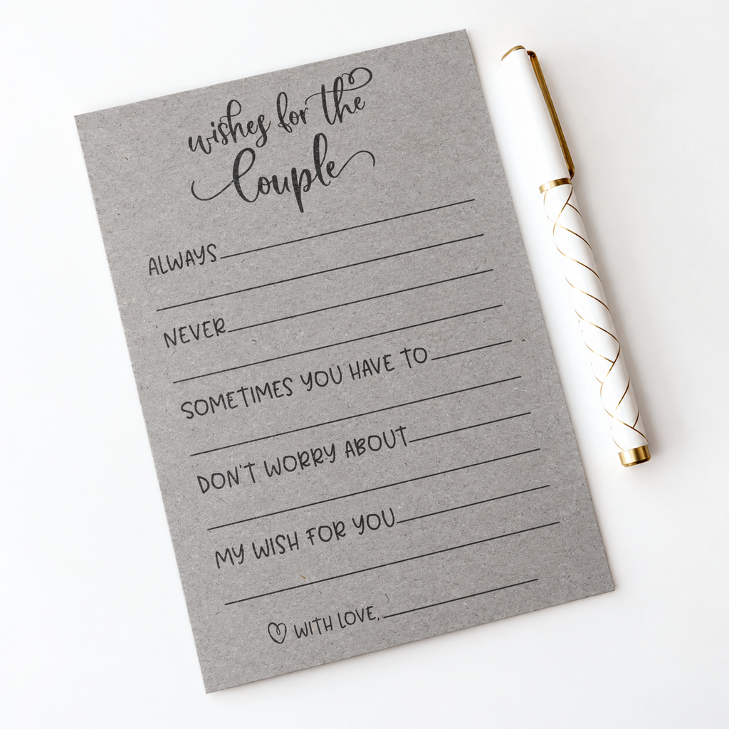 Wishes for the Couple - Bridal Shower Activity