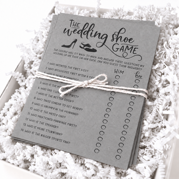 The Wedding Shoe Bridal Shower Game
