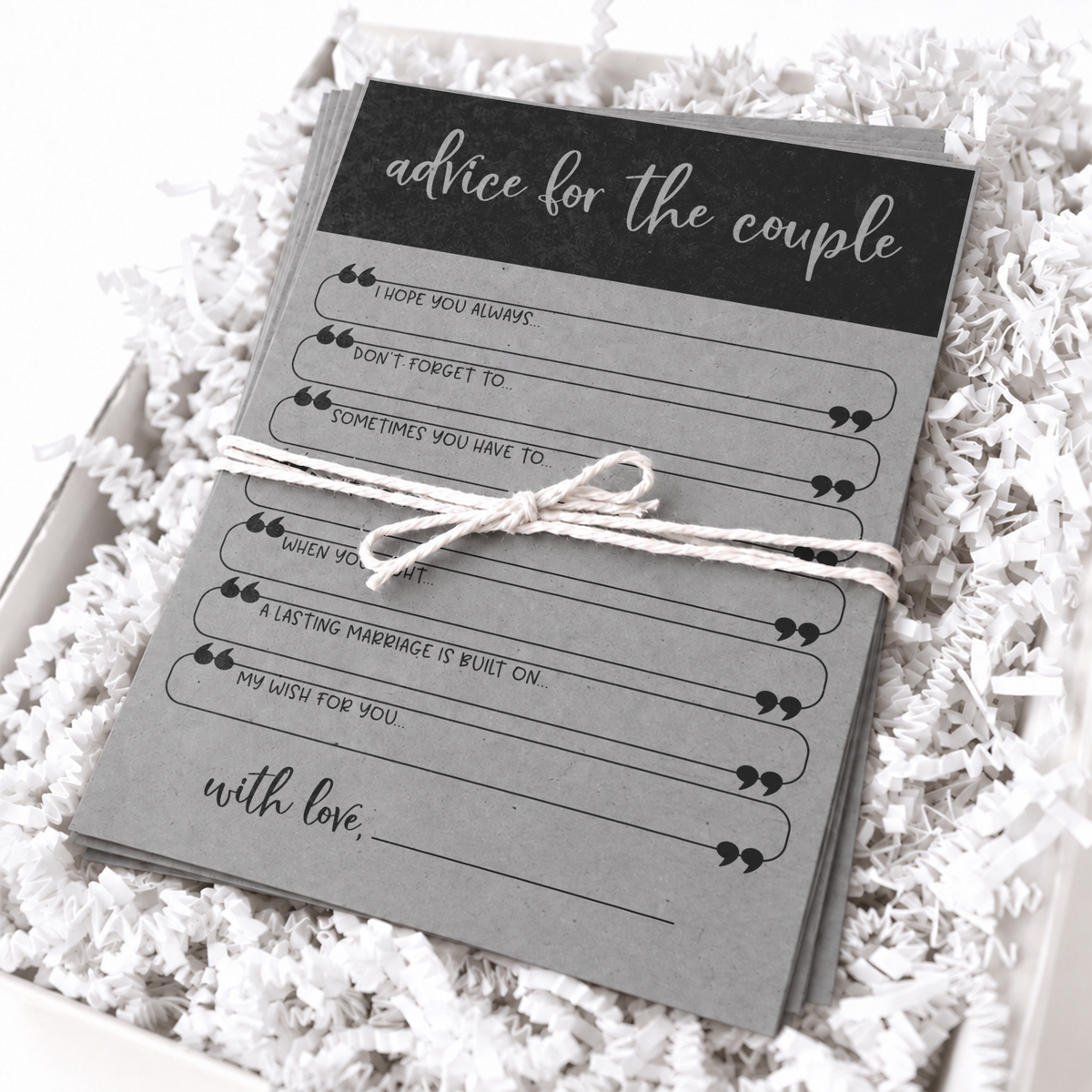 Advice for the Couple Bridal Shower Activity