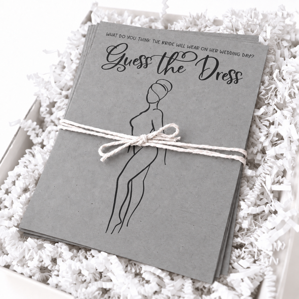 Guess the Dress Bridal Shower Game