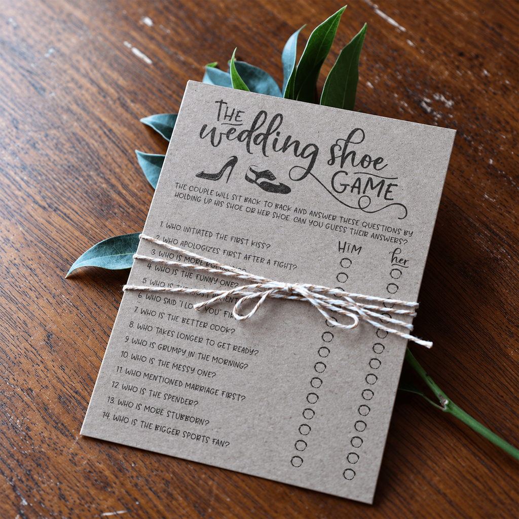 The Wedding Shoe Bridal Shower Game