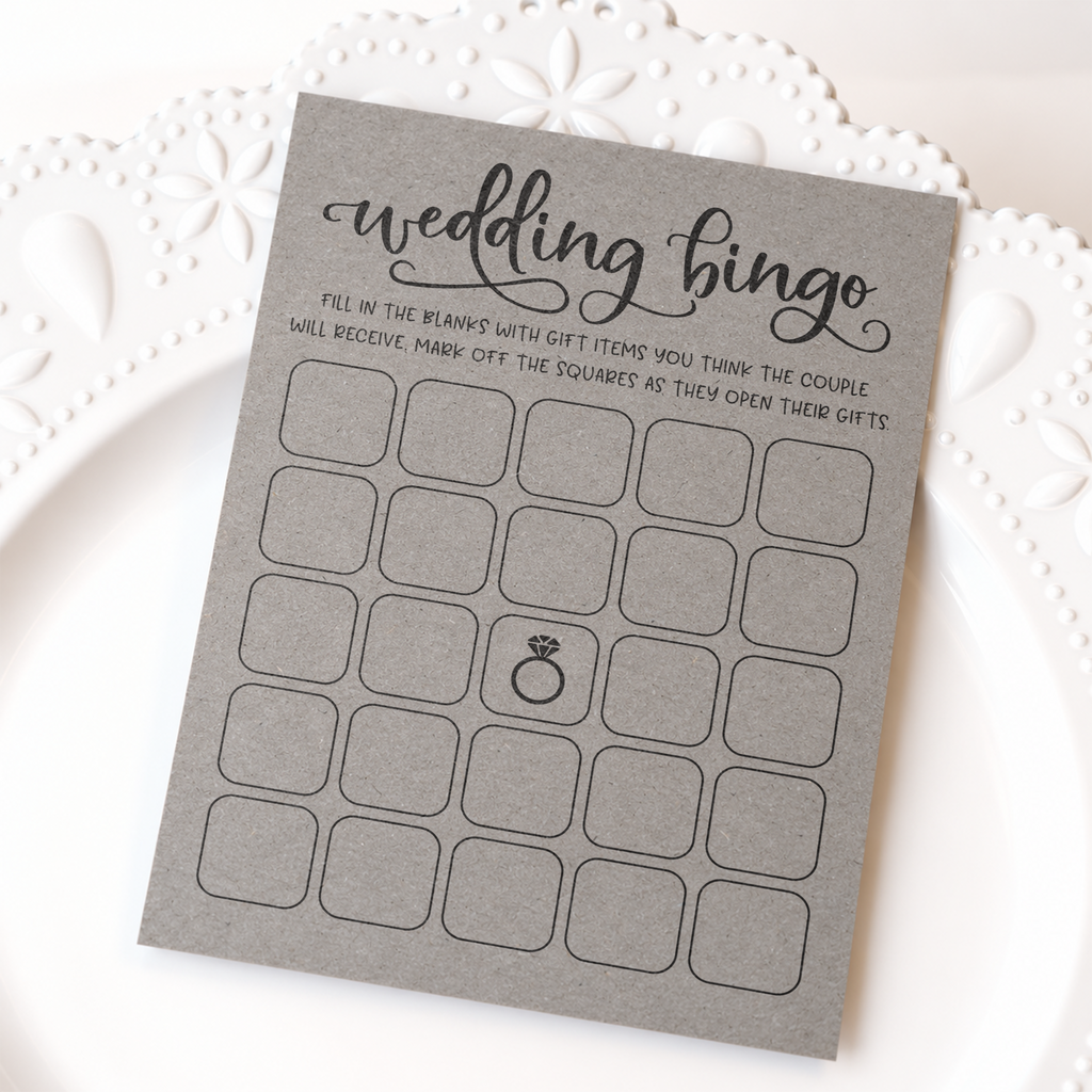 Wedding Bingo - Wedding Shower Game