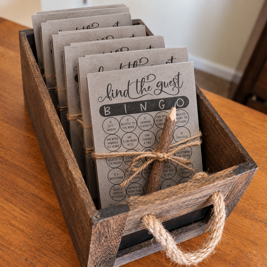 Find The Guest Bingo Bridal Shower Game