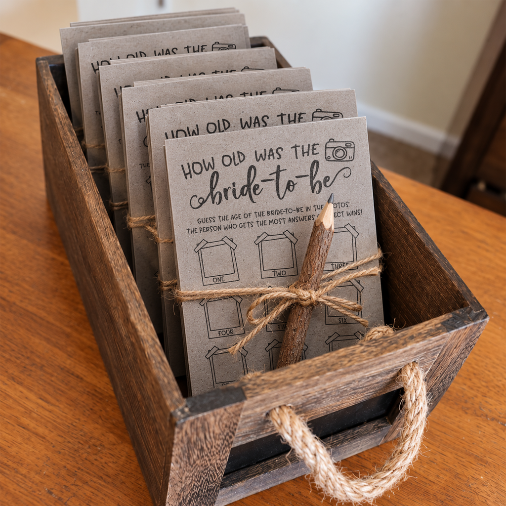 How Old was the Bride-to-be Bridal Shower Game