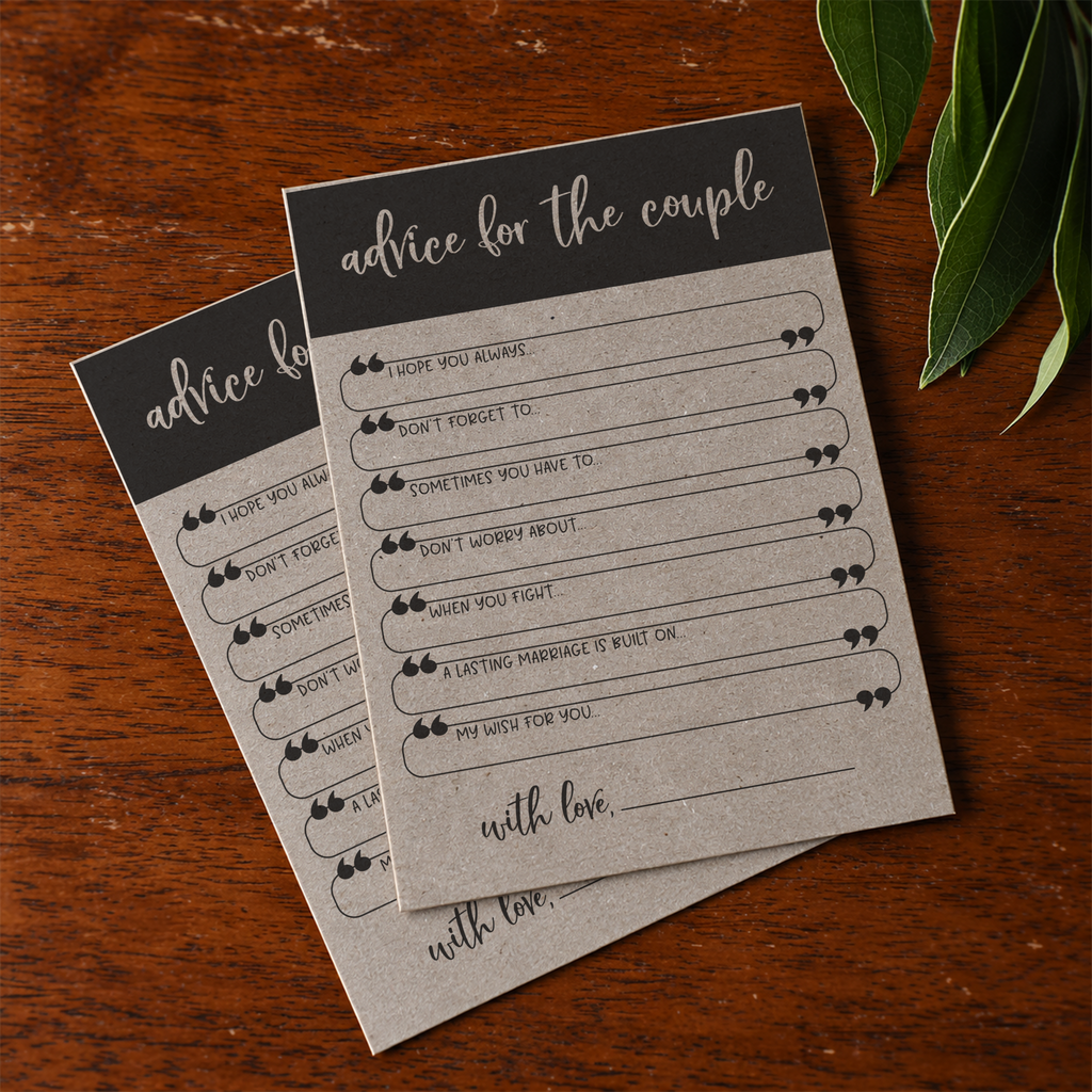 Advice for the Couple Bridal Shower Activity