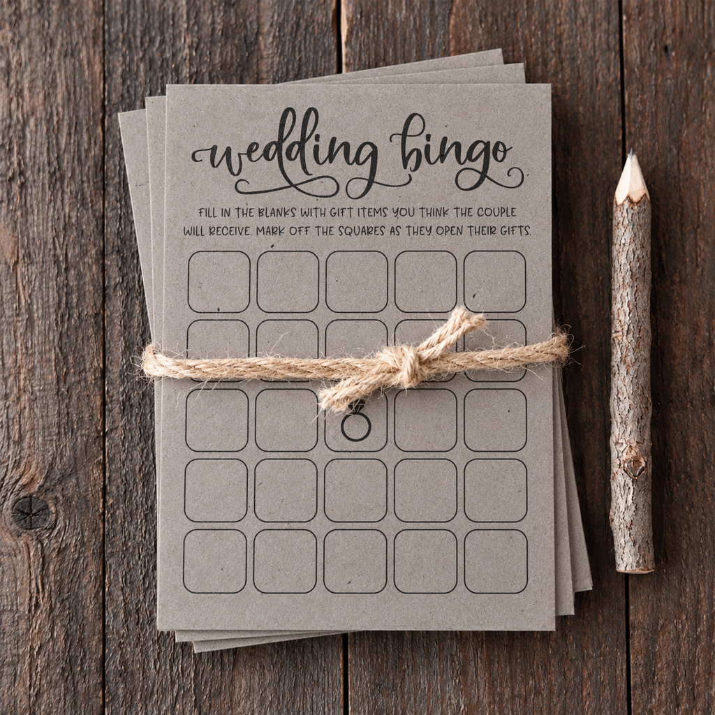 Wedding Bingo - Wedding Shower Game