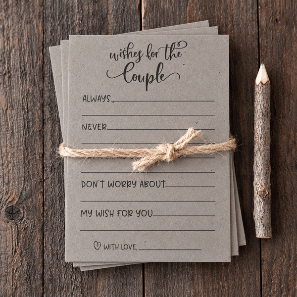 Wishes for the Couple - Bridal Shower Activity