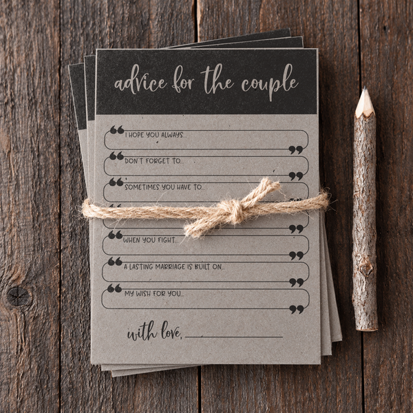 Advice for the Couple Bridal Shower Activity