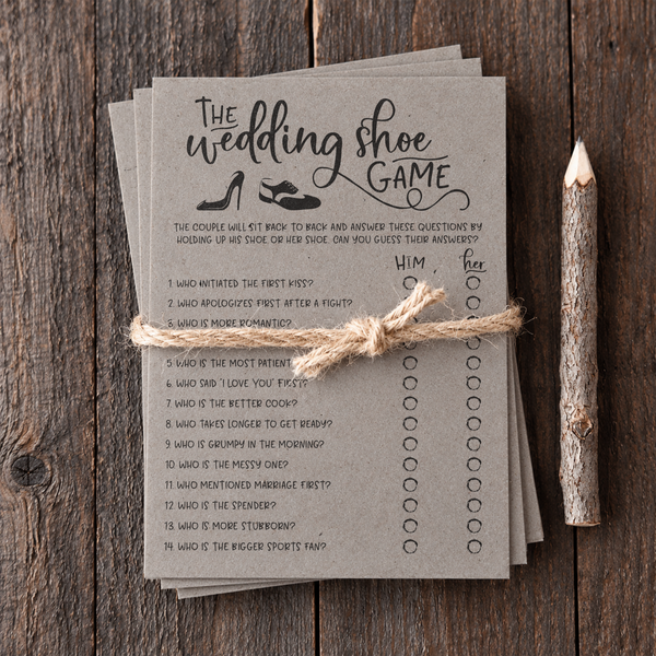The Wedding Shoe Bridal Shower Game