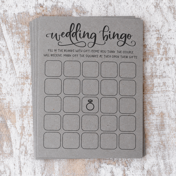 Wedding Bingo - Wedding Shower Game