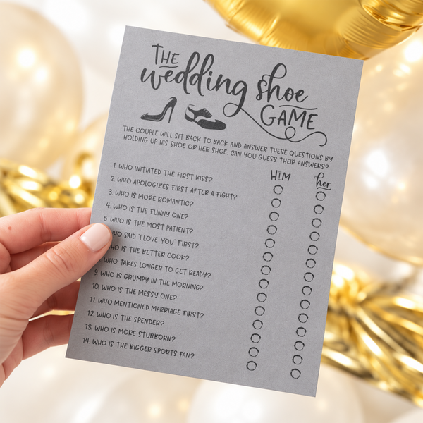 The Wedding Shoe Bridal Shower Game