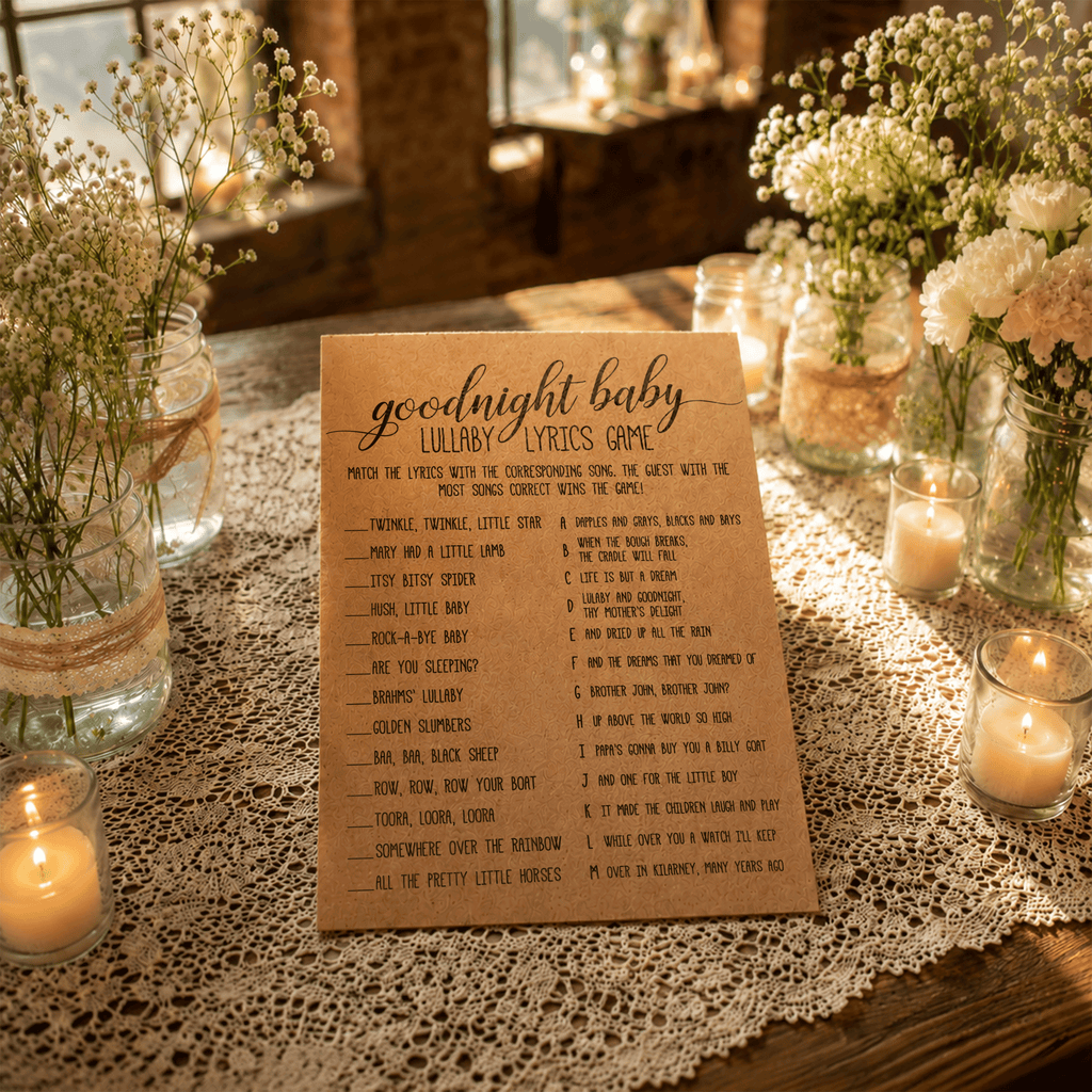 Goodnight Baby - Baby Shower Game