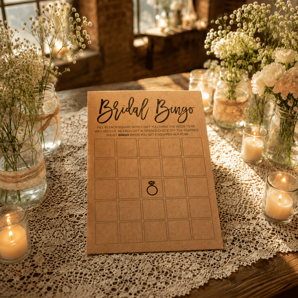 Bridal Bingo Bridal Shower Game
