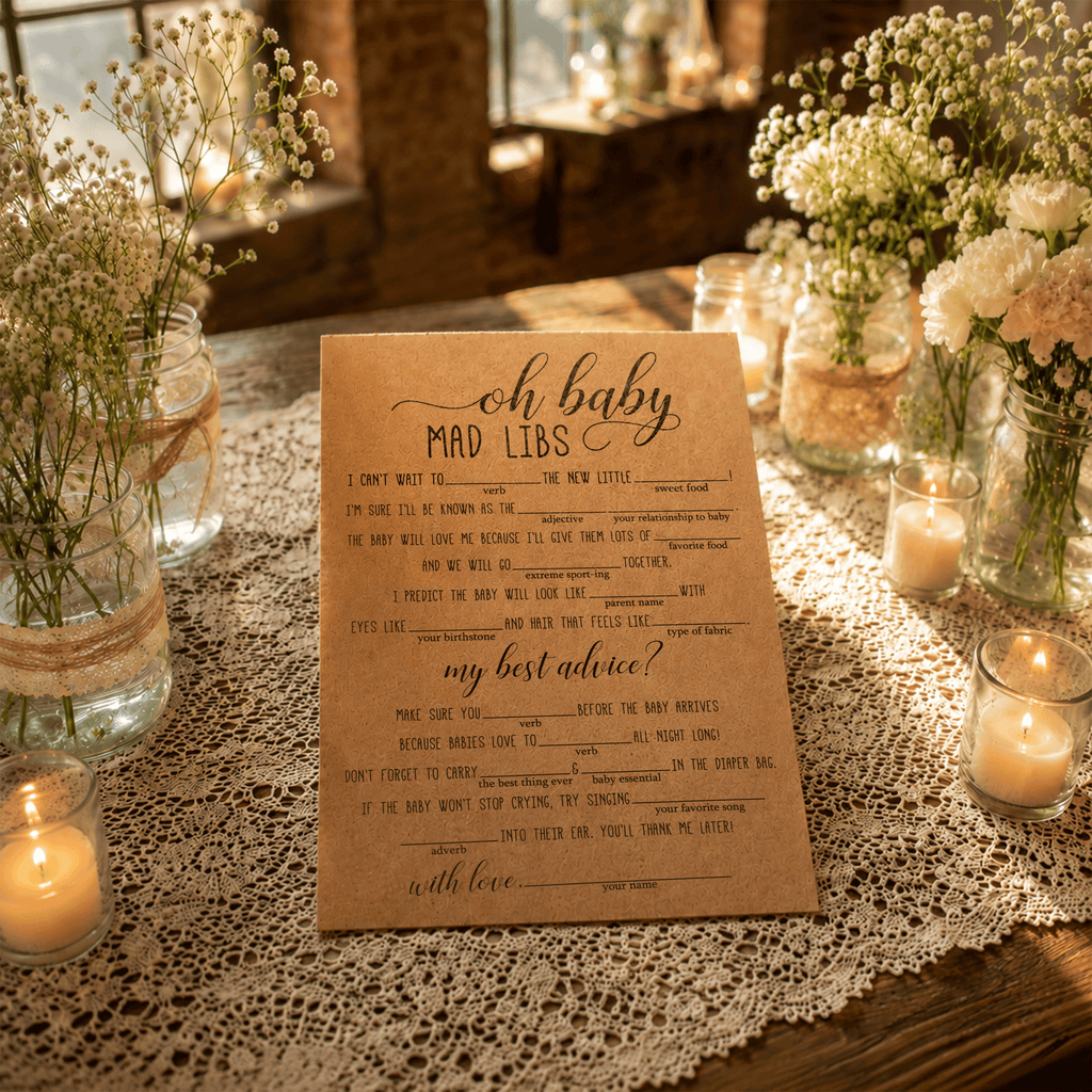 Oh Baby Mad Libs Baby Shower Game
