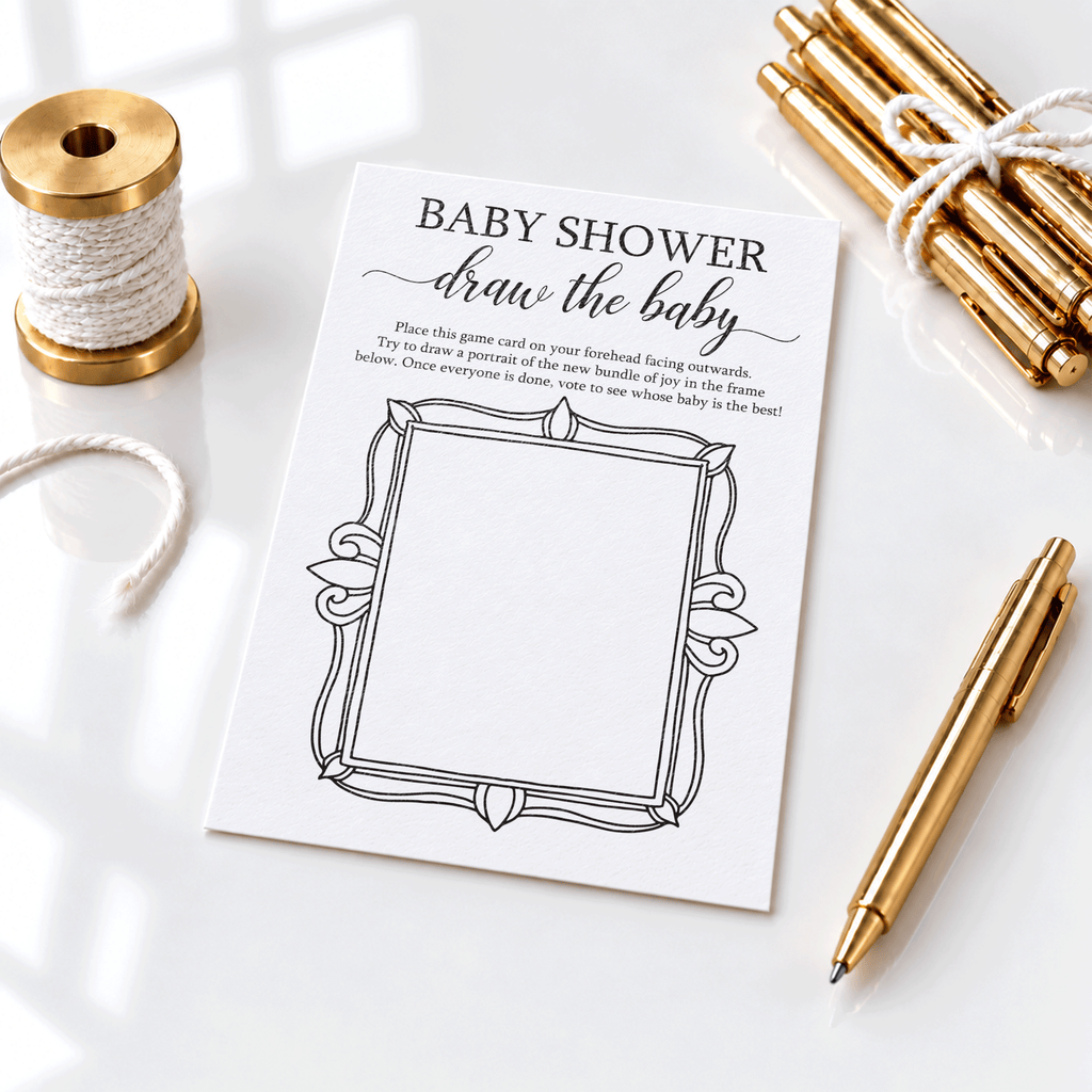 Draw the Baby - Baby Shower Game