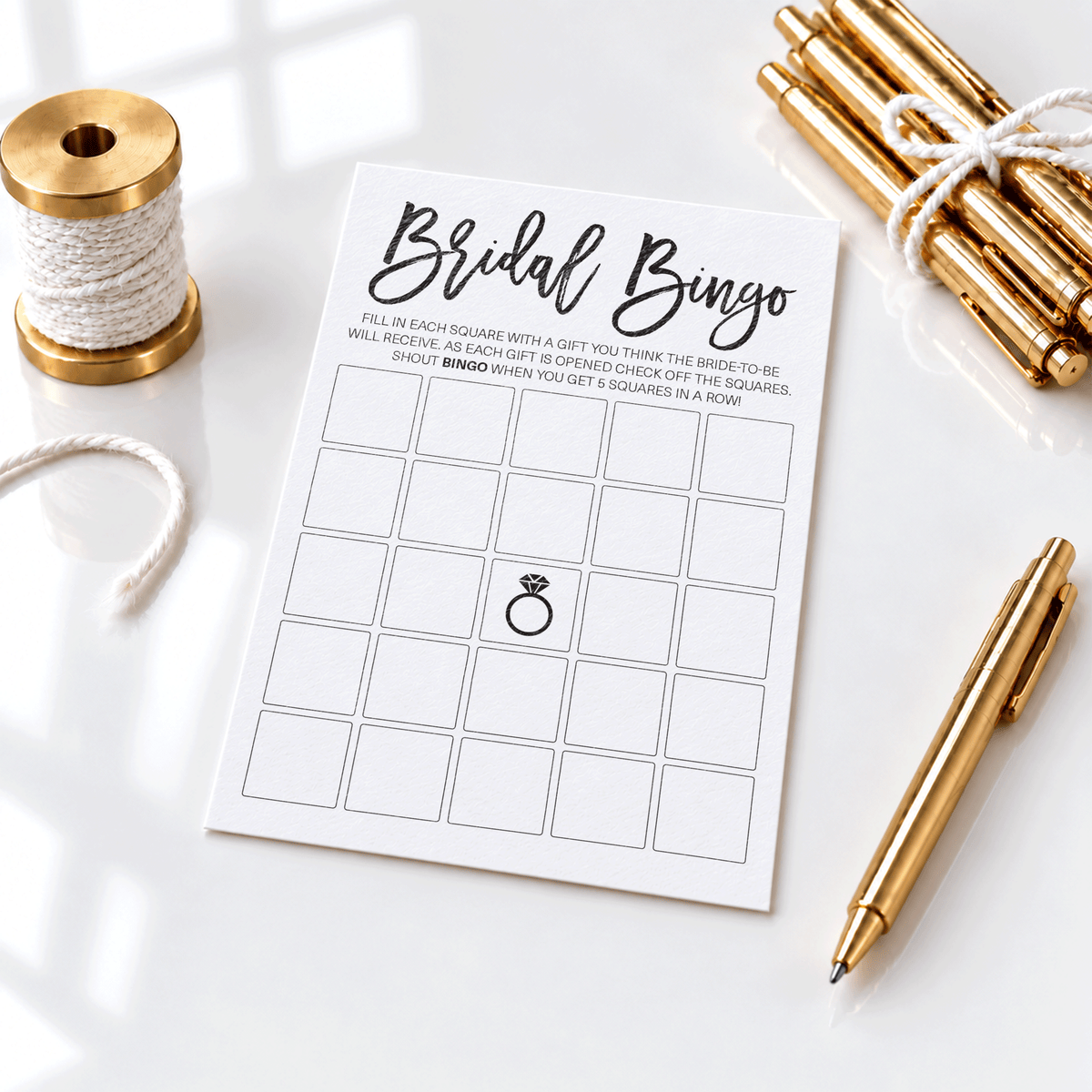 Bridal Bingo Bridal Shower Game