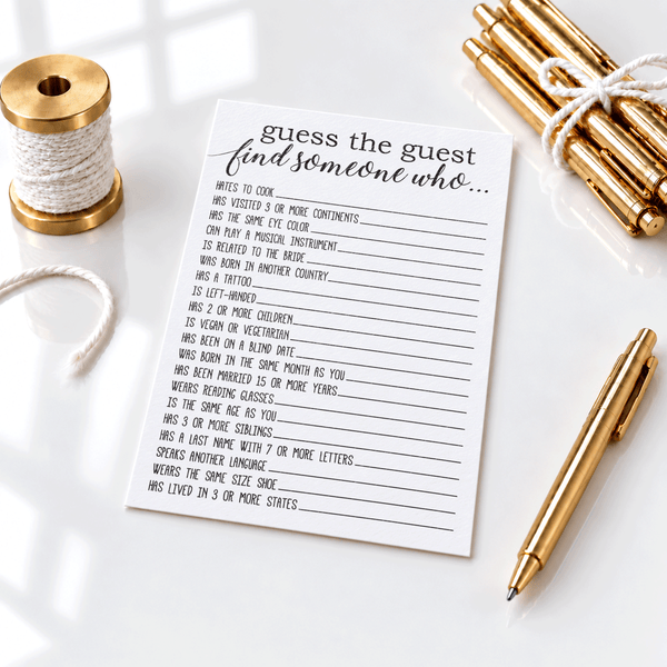 Guess the Guest Baby Shower Game