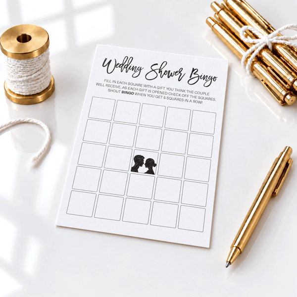 Wedding Shower Bingo - Wedding Shower Game