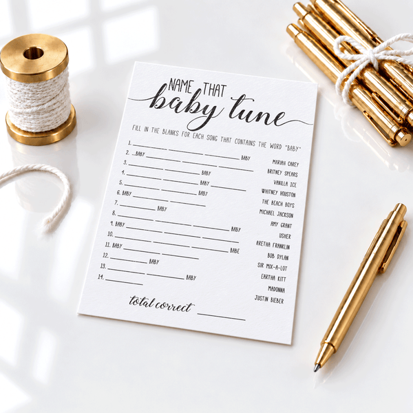 Name That Baby Tune Baby Shower Game