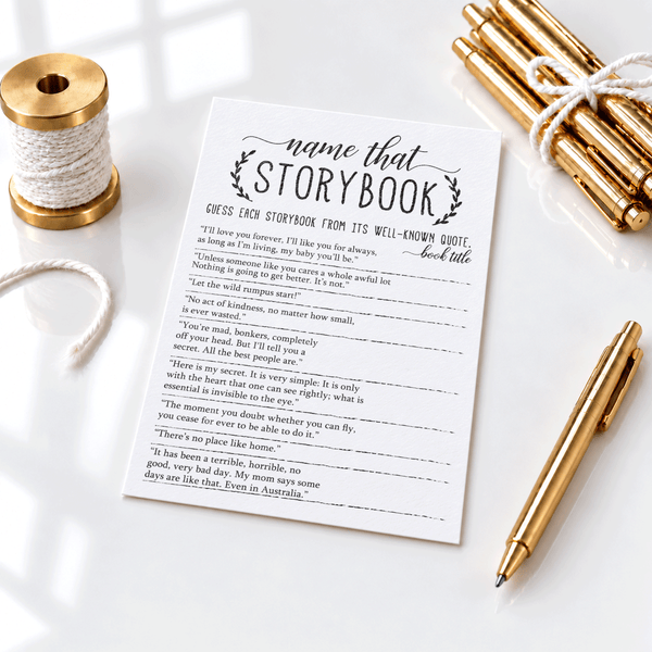 Name that Storybook Baby Shower Game
