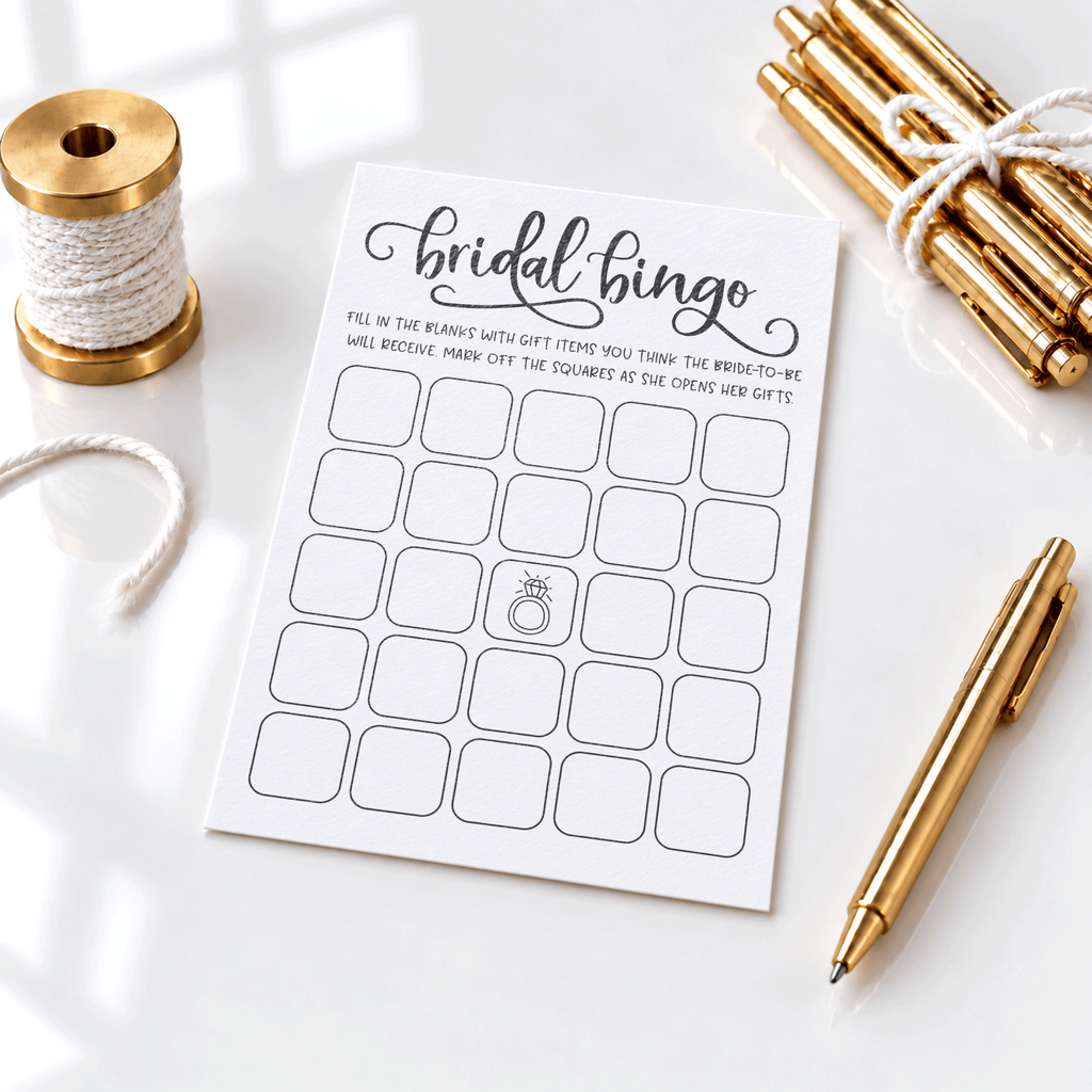 Bridal Bingo Bridal Shower Game