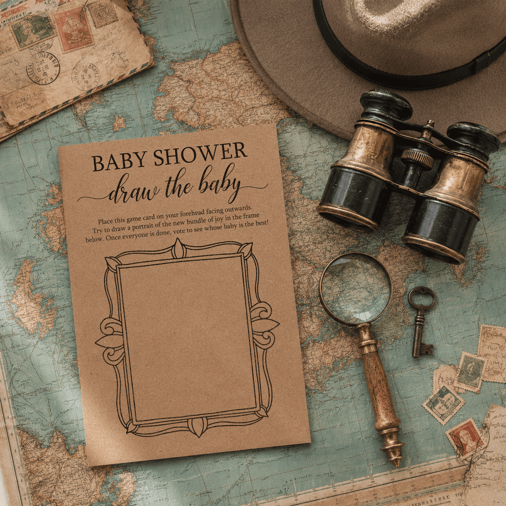 Draw the Baby - Baby Shower Game