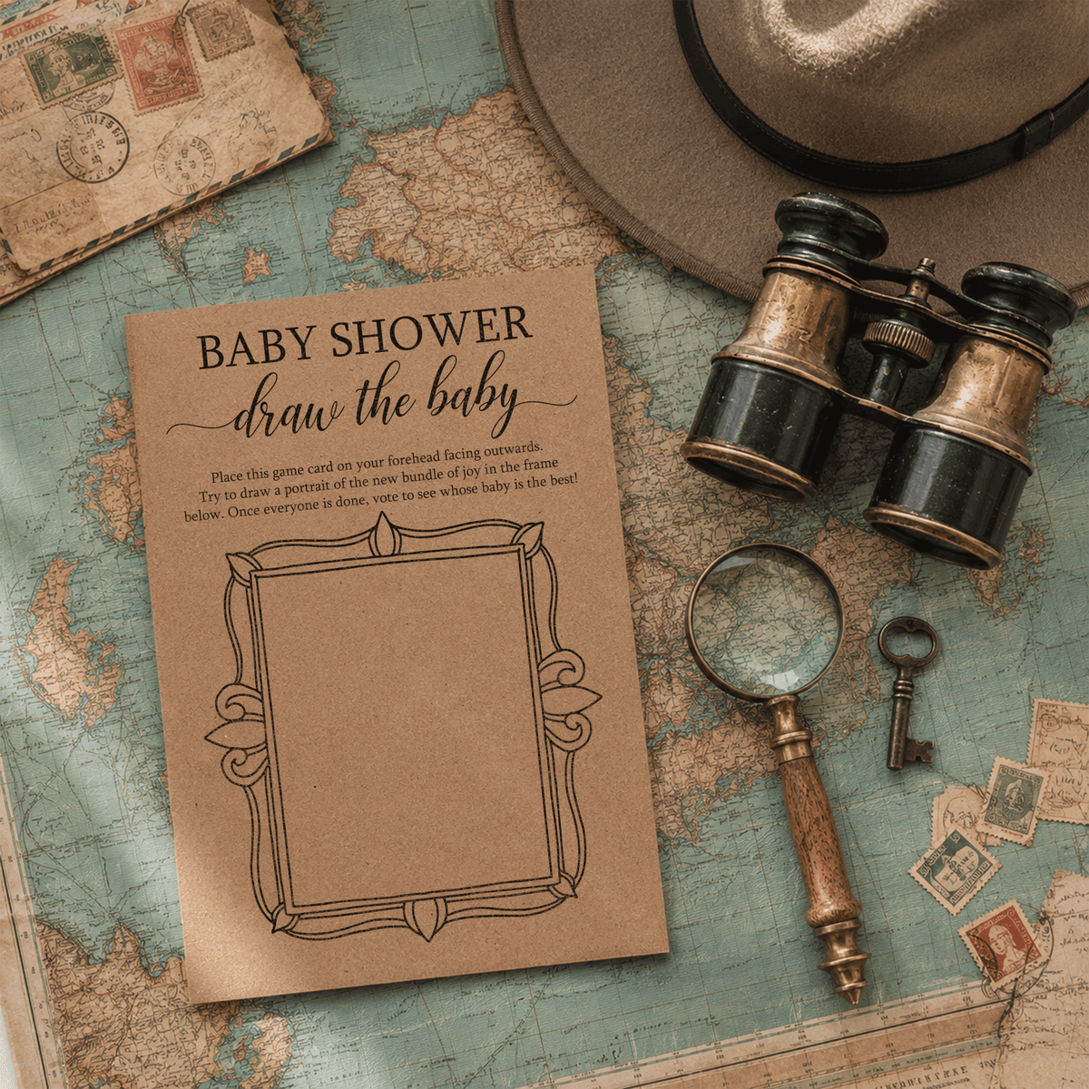 Draw the Baby - Baby Shower Game