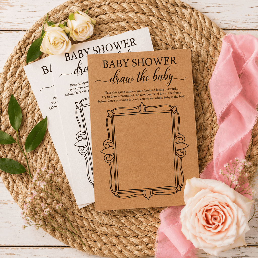 Draw the Baby - Baby Shower Game
