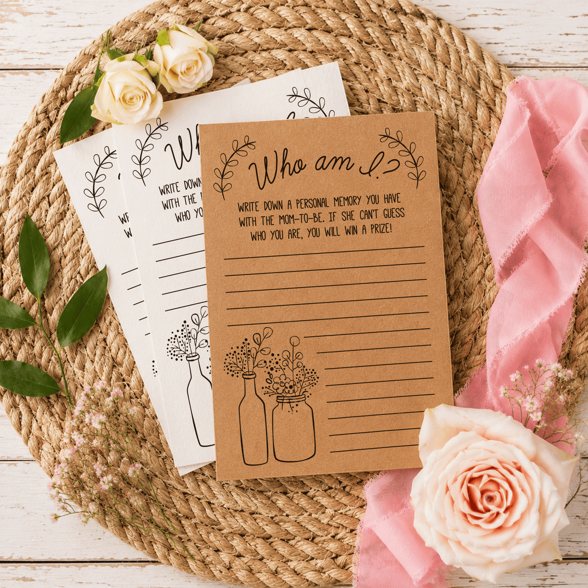 Who Am I Baby Shower Game