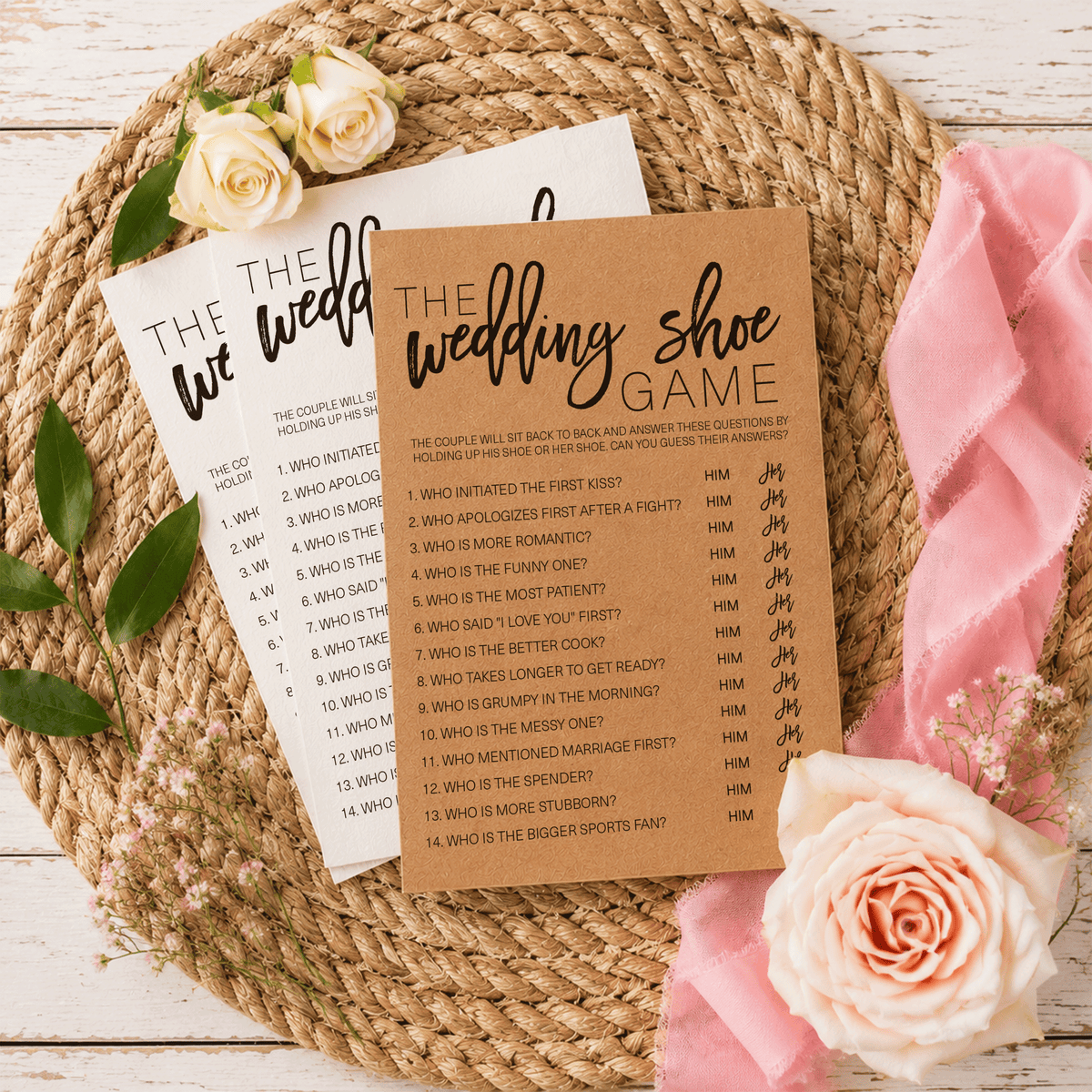 Wedding Shoe Bridal Shower Game