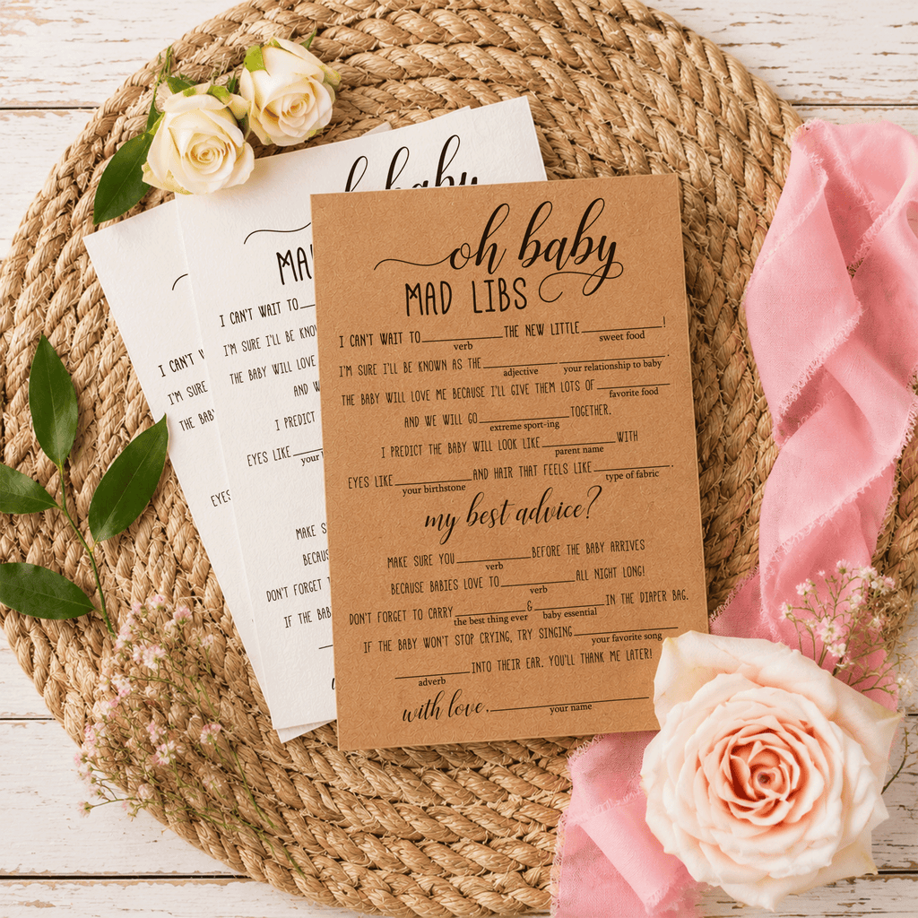 Oh Baby Mad Libs Baby Shower Game